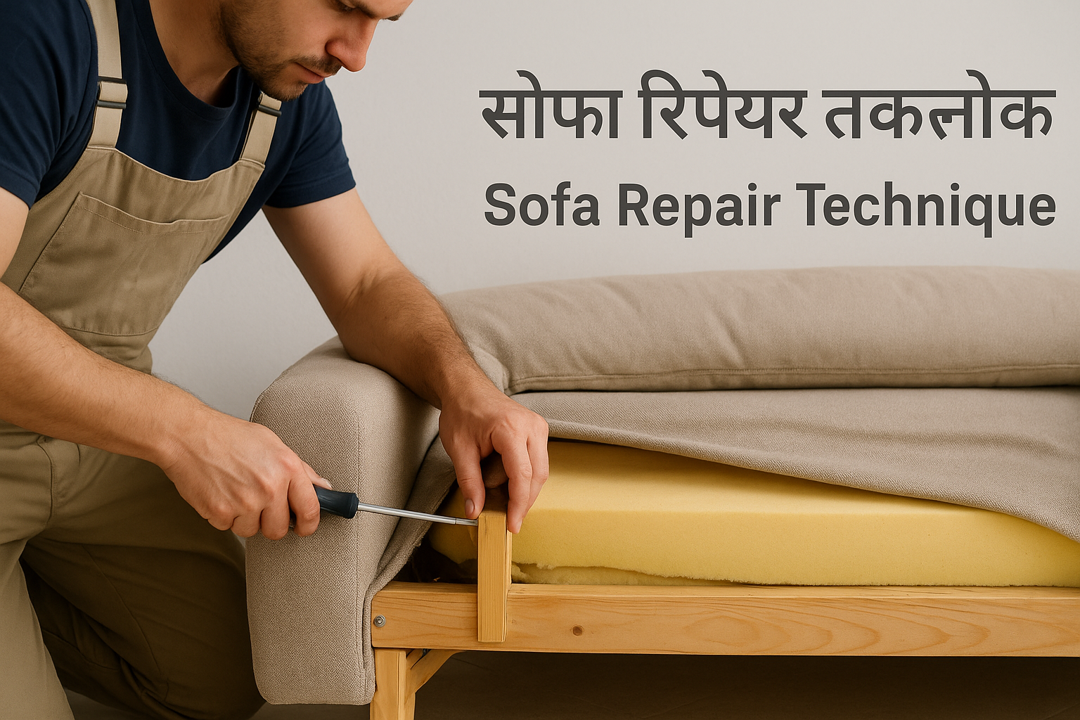 Sofa Repair Technique | सोफा रिपेयर तकनीक